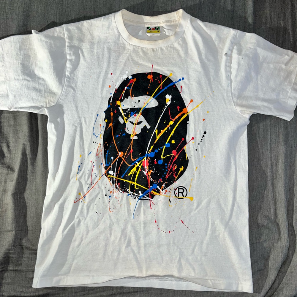 Bape Paint Splatter Tee
